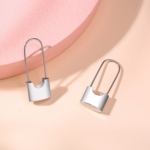 Padlock Drop Earrings
