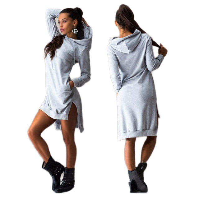 Georgia Hooded Sweatshirt Dress