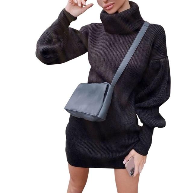 Peyton Women's Turtlneck Sweater Dress