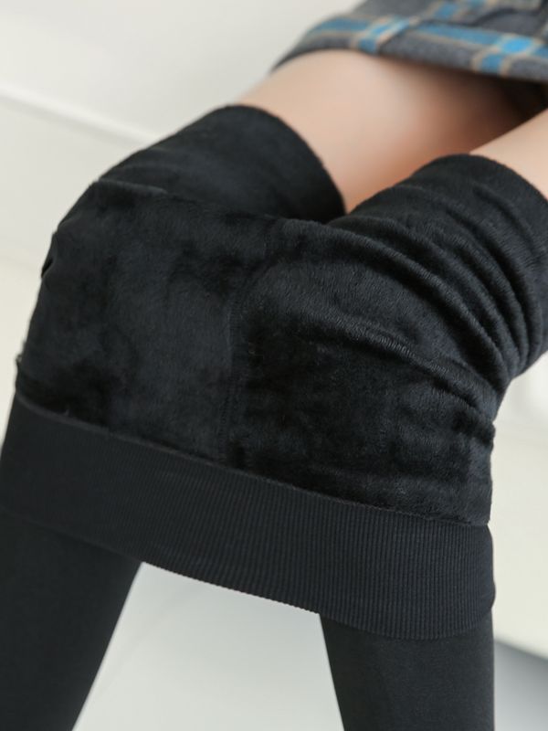 SVOKOR Winter Leggings Knitting Velvet Leggings High Elastic Thicken Warm Pants Skinny Pants For Women Leggins Comfortable