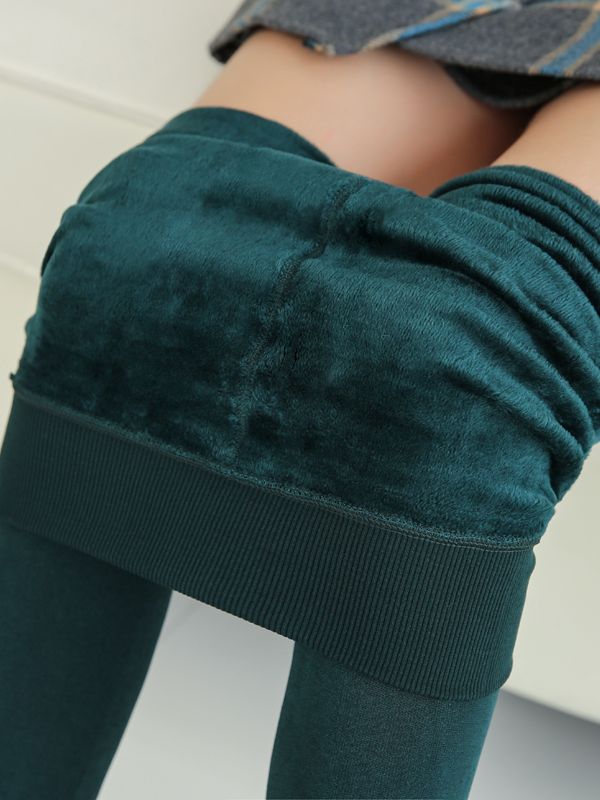 SVOKOR Winter Leggings Knitting Velvet Leggings High Elastic Thicken Warm Pants Skinny Pants For Women Leggins Comfortable