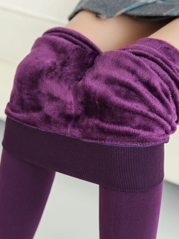 SVOKOR Winter Leggings Knitting Velvet Leggings High Elastic Thicken Warm Pants Skinny Pants For Women Leggins Comfortable