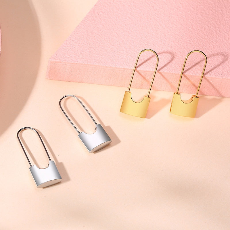 Padlock Drop Earrings