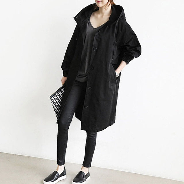 Margherite Hooded Women's Trenchcoat