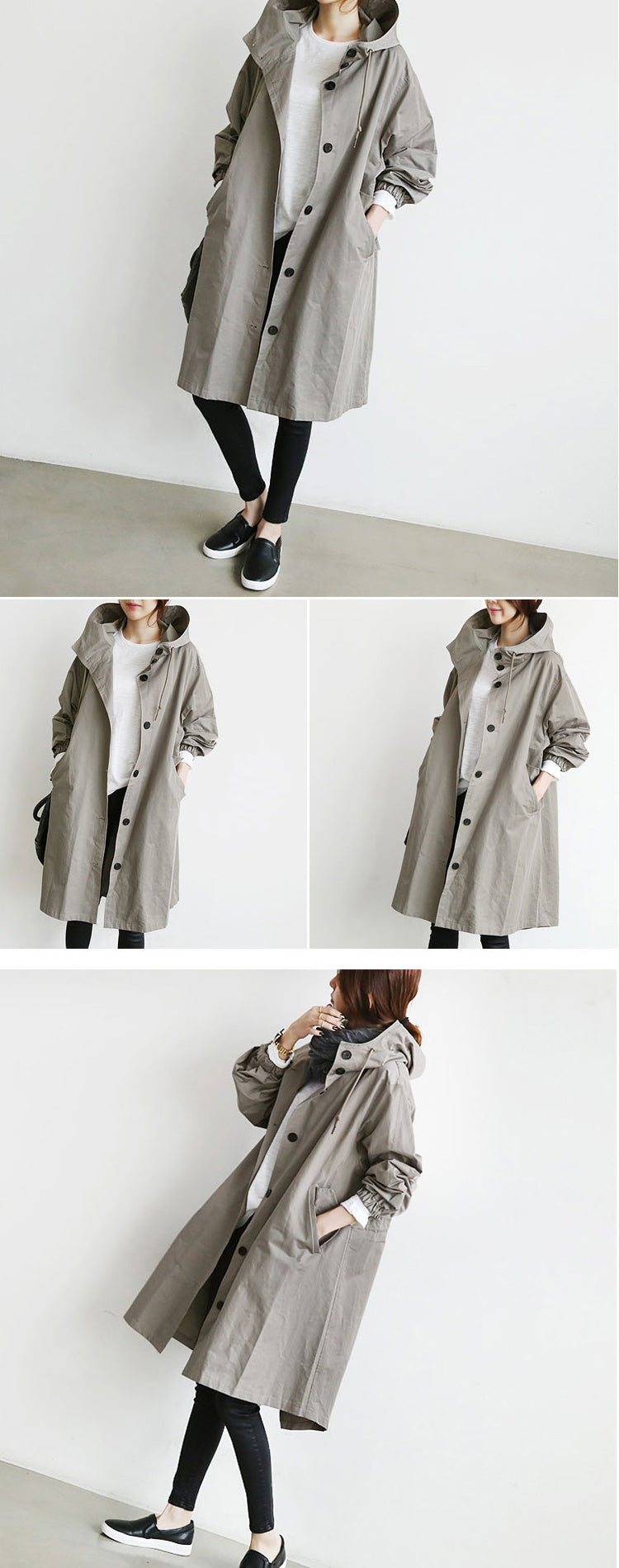 Margherite Hooded Women's Trenchcoat