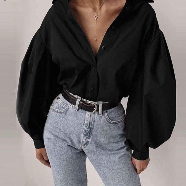 Callas Women's Puff Sleeves Shirt