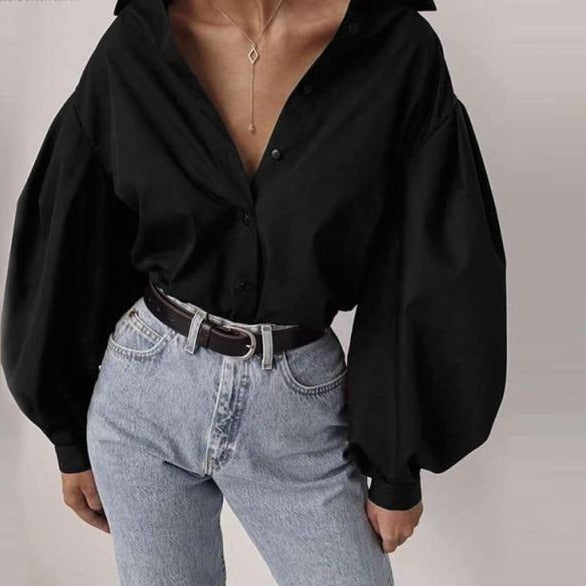 Callas Women's Puff Sleeves Shirt