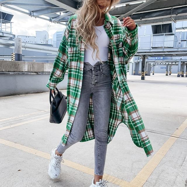 Janne Oversized Women's Collared Shirt