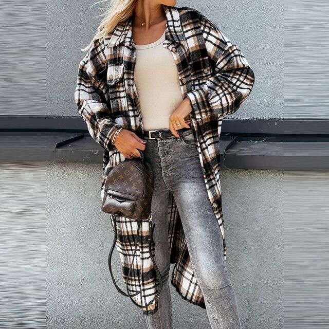 Janne Oversized Women's Collared Shirt