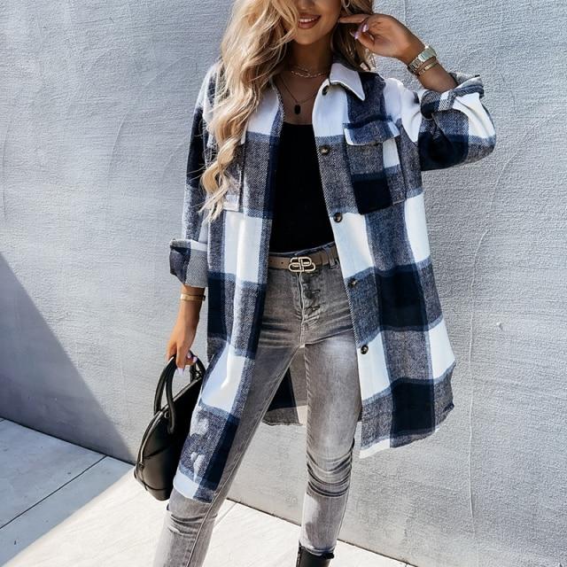 Janne Oversized Women's Collared Shirt