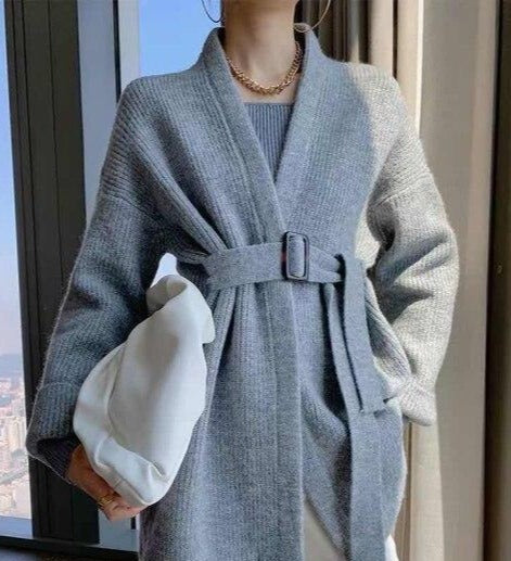 Laurel Women's Belted Cardigan Sweater