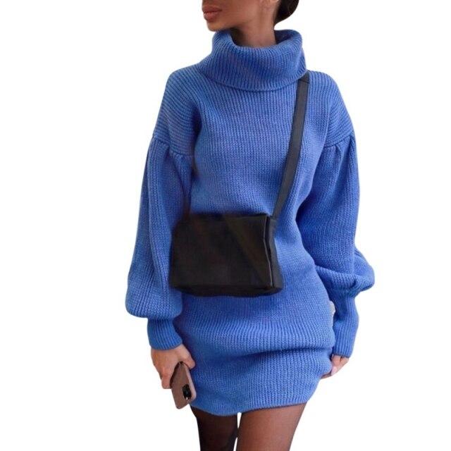 Peyton Women's Turtlneck Sweater Dress