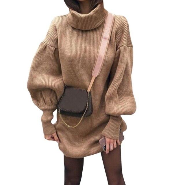 Peyton Women's Turtlneck Sweater Dress