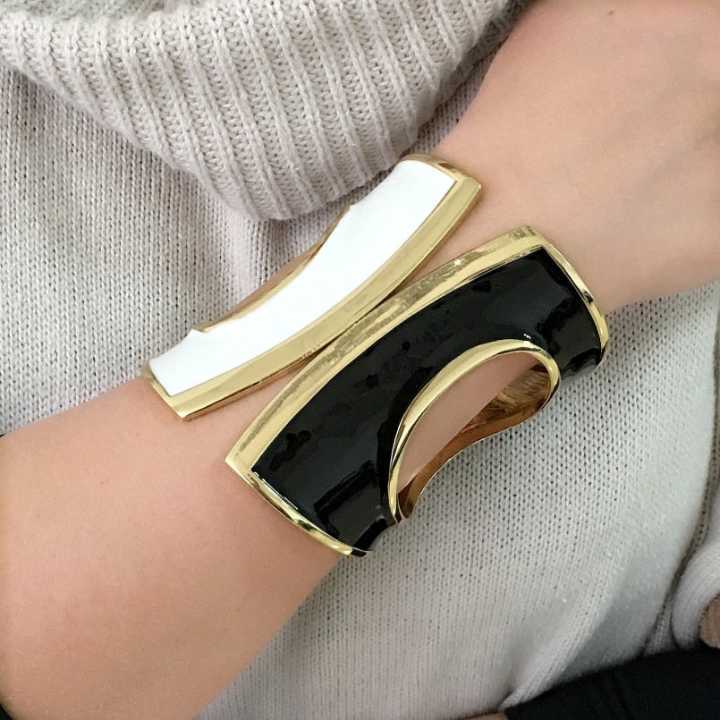 Veronika Enamel Cuff Bracelet